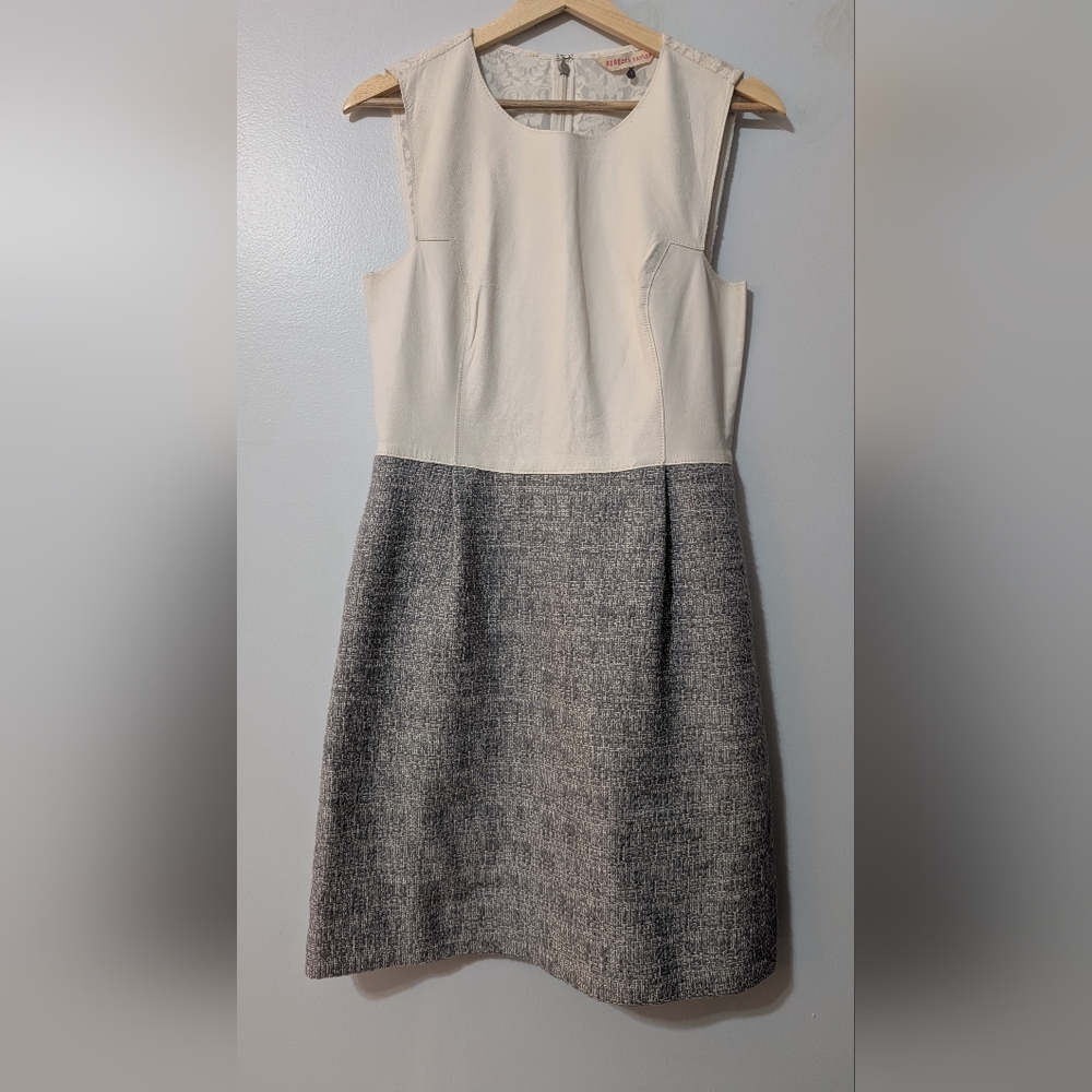 Rebecca Taylor White and Gray Skirt Dress - Picture 3 of 7